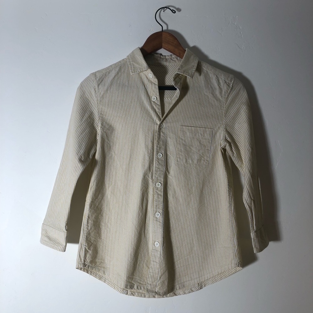 Linen Striped Button Down